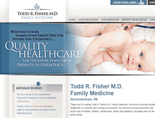 Tablet Screenshot of fisherfamilymedicine.com